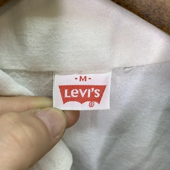 Levi's White Western Dessert Cactus Vintage Button Long Sleeve Shirt Size Medium - Picture 10 of 10